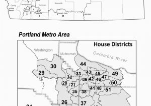 Oregon House District Map oregon Secretary Of State Senate Representative District Maps