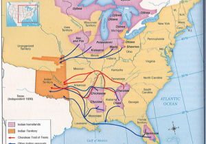 Oregon Indian Reservations Map Trail Of Tears Map History Post Industrial Revolution Up to Wwi