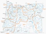 Oregon Lakes Map Map Of oregon Rivers and Lakes Secretmuseum