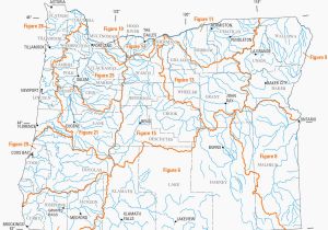 Oregon Lakes Map Map Of oregon Rivers and Lakes Secretmuseum
