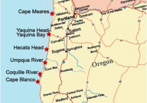 Oregon Lighthouse Map oregon Coast Lighthouse Map Secretmuseum