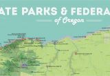 Oregon National forests Map oregon State Parks Federal Lands Map 24×36 Poster Best Maps Ever