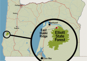 Oregon National forests Map orww Elliott State forest Maps