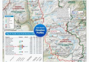 Oregon Pacific Crest Trail Map Pacific Crest Trail Map northern California Pct Trail Map Luxury Map