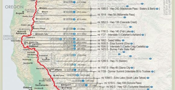 Oregon Pct Map Pacific Crest Trail Map oregon Pin by Matthew Paulson On Pacific