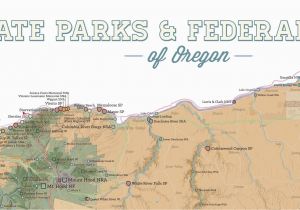 Oregon Ridge Park Map oregon State Parks Federal Lands Map 24×36 Poster Best Maps Ever