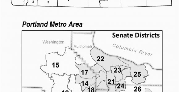 Oregon Senate District Map oregon Secretary Of State Senate Representative District Maps