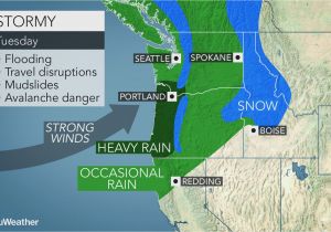 Oregon Snowfall Map Early Week Storm May Be Strongest yet This Season In northwestern Us