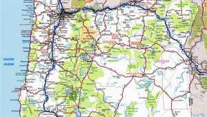 Oregon State On Us Map oregon Road Map