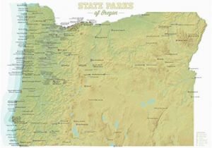 Oregon State Parks Map Amazon Com Best Maps Ever oregon State Parks Map 18×24 Poster Sage