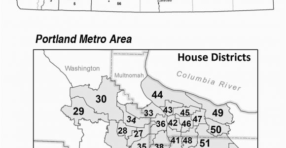 Oregon State Representatives District Map oregon Secretary Of State Senate Representative District Maps