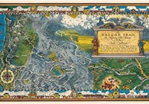 Oregon Trail Game Map Amazon Com Historic Map oregon Trail Highway Of the Pioneers to