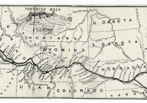 Oregon Trail Map with Landmarks Map Of the oregon Trail by Ezra Meeker the Hop King Of the World