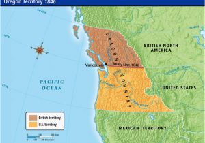 Oregon Treaty Map oregon Country Map 1846 Secretmuseum