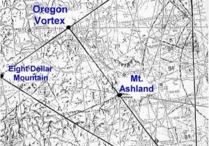 Oregon Vortex Map Map Of oregon Laylines Ley Lines and Vortices Of the American West