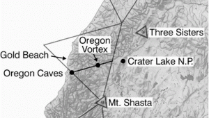 Oregon Vortex Map Map Of oregon Laylines Ley Lines Pacific northwest these are My