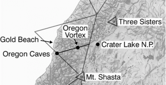 Oregon Vortex Map Map Of oregon Laylines Ley Lines Pacific northwest these are My