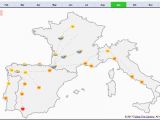 Oregon Weather forecast Map Camino Weather Map Weather On the Camino Follow the Camino