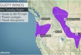 Oregon Wind Map Early Week Storm May Be Strongest yet This Season In northwestern Us