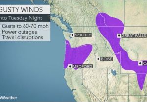 Oregon Wind Map Early Week Storm May Be Strongest yet This Season In northwestern Us