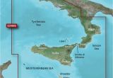 Ostia Italy Map Garmin Bluecharta G2 Visiona Veu460s Sicily to Lido Di Ostia
