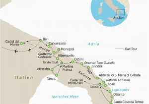 Otranto Italy Map Radreise Nach Apulien Italiens Schonster Suden In 2019