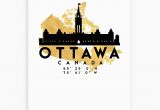 Ottowa Canada Map Ottawa Canada Silhouette City Skyline Map