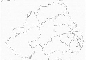 Outline Map Of northern Ireland 50 Proper Blank Map Ireland