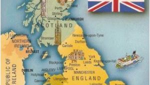 Oxford Map Of England Postcard A La Carte 2 United Kingdom Map Postcards Uk