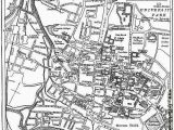 Oxford On Map Of England Plan Of Oxford From Circa 1900 From Harmsworth Encyclopaedia