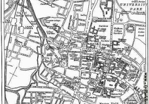 Oxford On Map Of England Plan Of Oxford From Circa 1900 From Harmsworth Encyclopaedia
