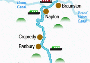 Oxford On Map Of England the Oxford Canal Holiday Cruising Guide and Map Great Britain