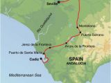 Paradors northern Spain Map Headwater Self Guided Cycling In andalucia Seville to Cadiz Guardian Holidays