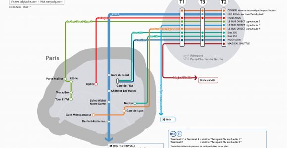 Paris De Gaulle France Airport Map Transport and Directions Paris Cdg Charles De Gaulle Airport