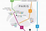 Paris France Airports Map Line 3 From Roissy Cdg to orly Airport