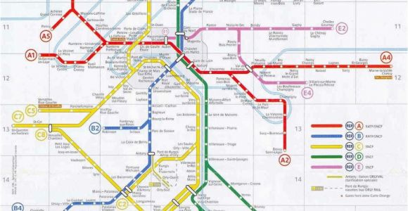 Paris France Airports Map Paris Rer Stations Map Bonjourlafrance Helpful Planning French
