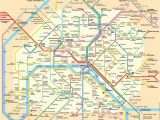 Paris France Airports Map Plan Der Pariser Metro Paris Metroplan Metronetz Map