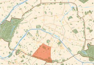 Paris France Arrondissement Map Paris 14 Arrondissement Reisefuhrer Auf Wikivoyage