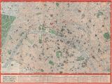 Paris France On the World Map Map Paris American Red Cross Circa 1944