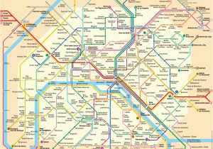 Paris France Subway Map Karte Plan Der Pariser Metro format Xl Metroplan Metrokarte