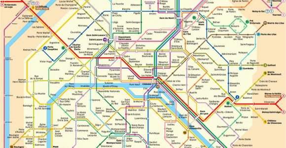 Paris France Subway Map Karte Plan Der Pariser Metro format Xl Metroplan Metrokarte
