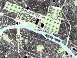 Paris On the Map Of France Figure Ground Map Of Le Corbusier S Urban Plan for Paris 1920 S