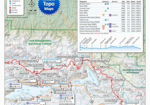 Pct Map California Pacific Crest Trail Pocket atlas Blackwoods Press