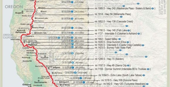 Pct Map California Pin by Matthew Paulson On Pacific Crest Trail Pinterest Hiking