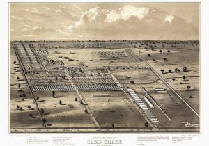 Peebles Ohio Map Vintage Map Of Camp Chase Ohio 1861 Fairfield County Poster