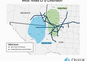 Permian Basin Texas Map Delaware Basin Map Luxury Eok Martin Midstream to Expand West Texas