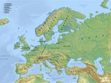 Physical Feature Map Of Europe Europe Blank Physical Map Lgq Me