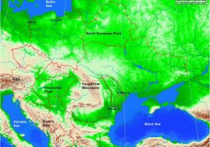 Physical Map Of Eastern Europe Physical Maps Of southwest asia Climatejourney org