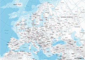 Physical Map Of Europe for Kids Fotografie Obraz Europe Physical Map Posters Cz