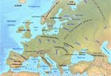 Physical Map Of Europe Mountains Europe Physical Features Map Casami